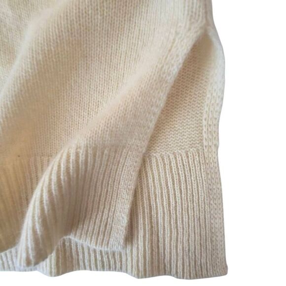 Calypso St. Barth Womens Yellow Cashmere V Neck Pullover Sweater Size Medium - Picture 5 of 11